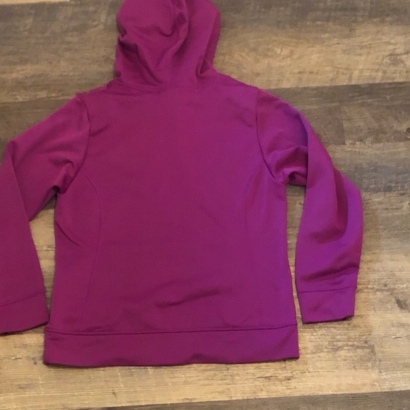 Girls size XL (18) the north face hoodie sweatshirt purple EUC - Picture 6 of 7